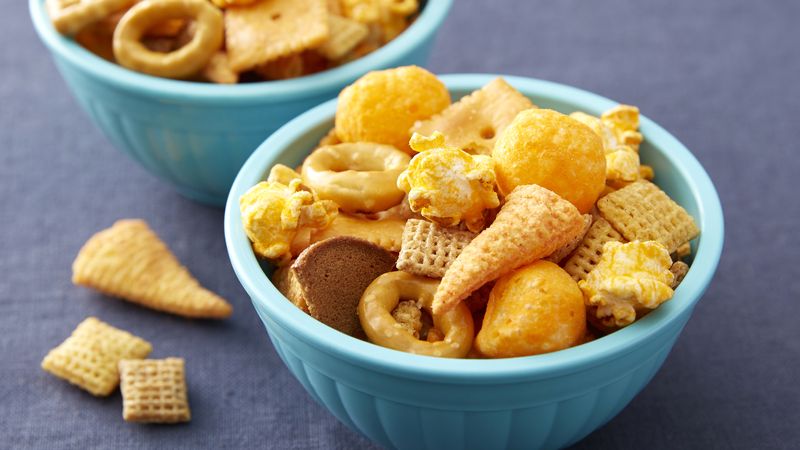 Cheesy Game Day Snack Mix