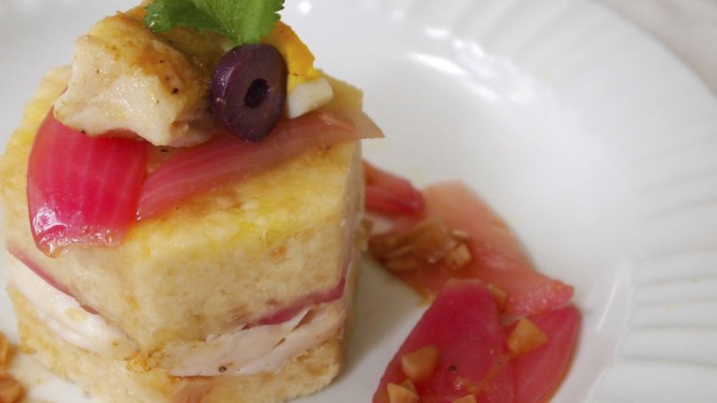 Yucca Causa with Fish Escabeche