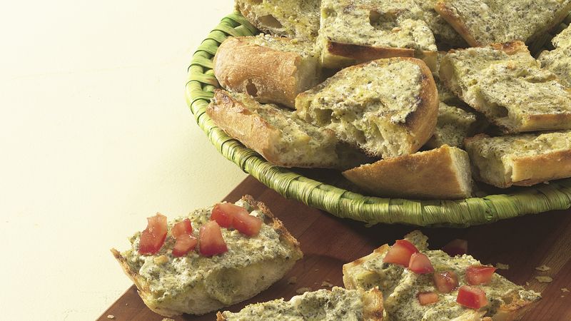 Grilled Pesto French Bread