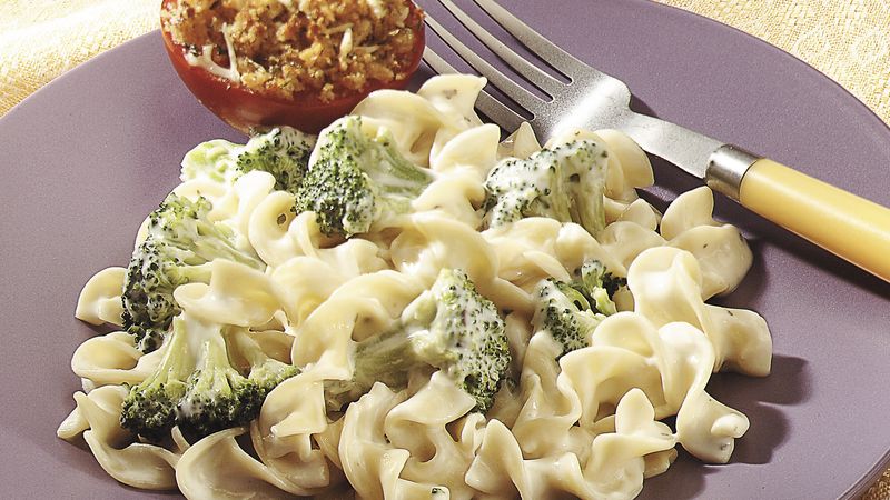 Creamy Parmesan Noodles and Broccoli