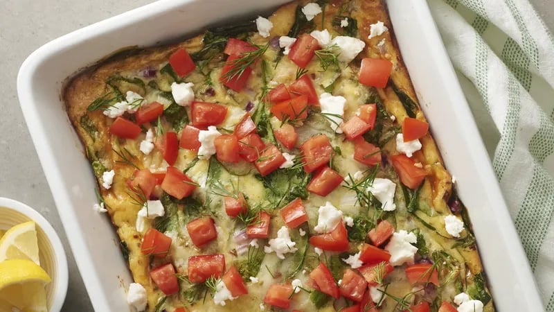 Greek Egg Casserole Recipe - BettyCrocker.com