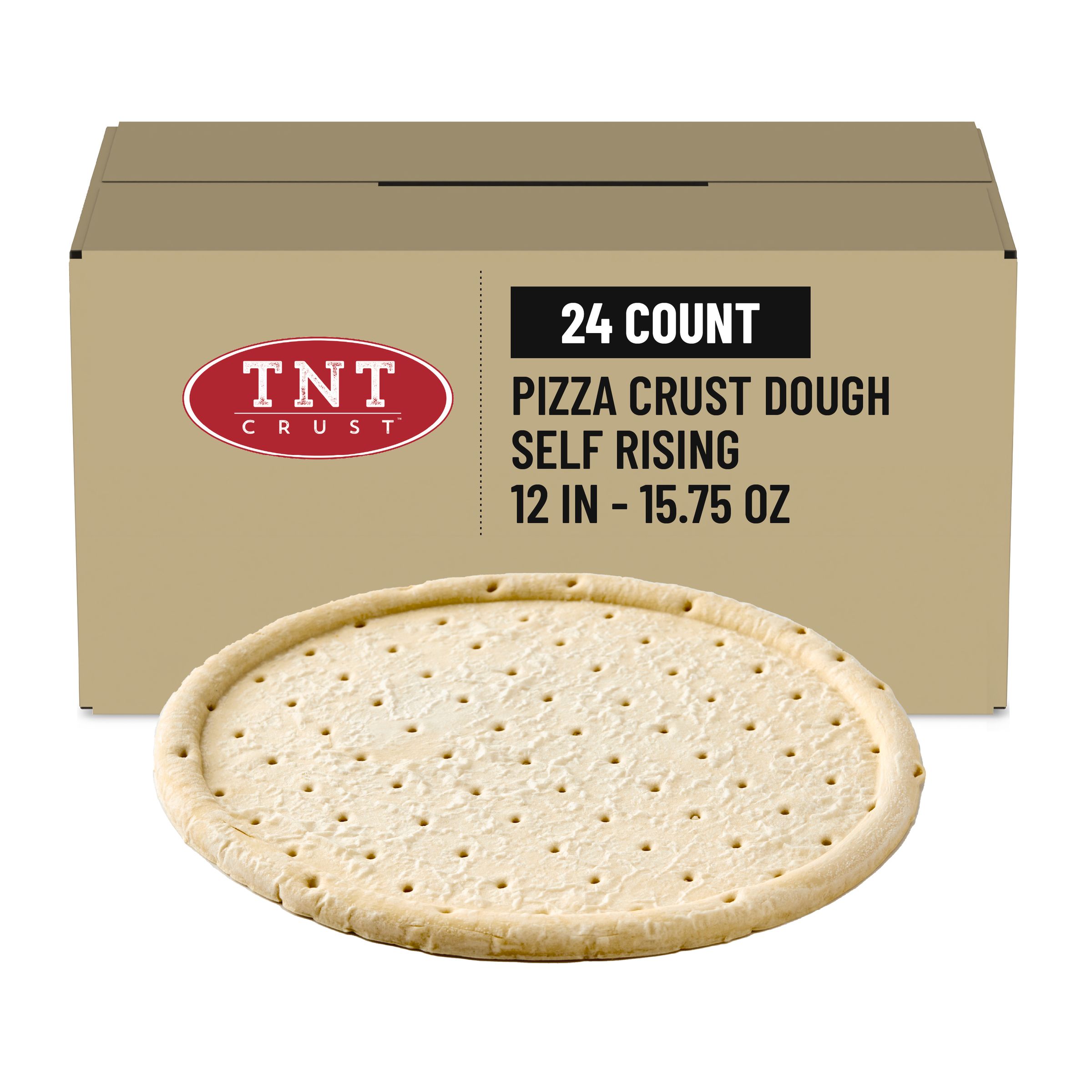 Case Optimized Hero TNT Crust Readi Rise Frozen Pizza Crust Dough Self Rising 12 in 24/15.75 OZ