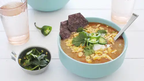 Slow-Cooker Pork Tortilla Chip Soup