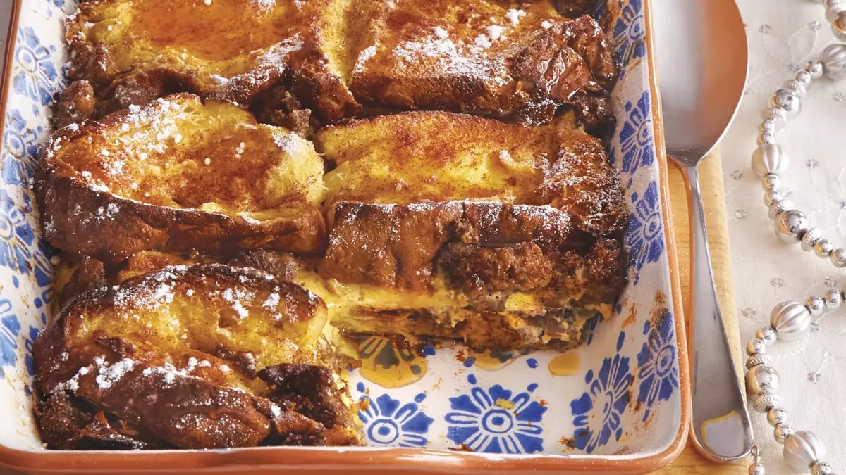 French Toast-Sausage Casserole