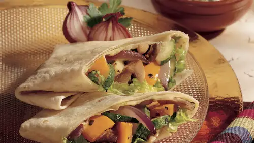 Roasted Vegetable Wraps with Garlic Aioli-image