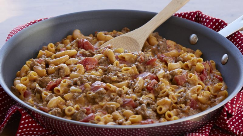 Loaded Cheeseburger Macaroni Recipe - BettyCrocker.com