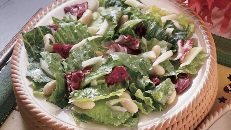 Tossed Greens and White Bean Salad