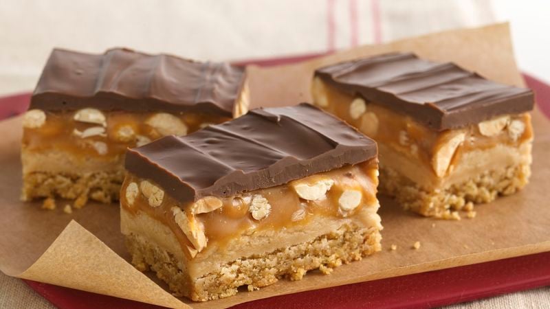 Peanut Butter Cookie Candy Bars 