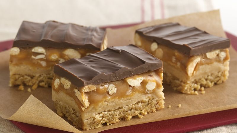 Peanut Butter Cookie Candy Bars 