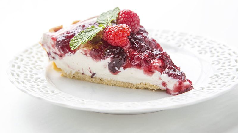 Cranberry Sour Cream Pie