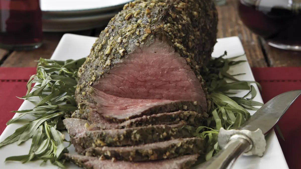 Tarragon-Crusted Roast Beef