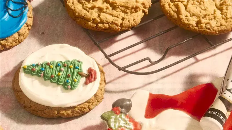 Woodstock Christmas Tree Ornament Cookies