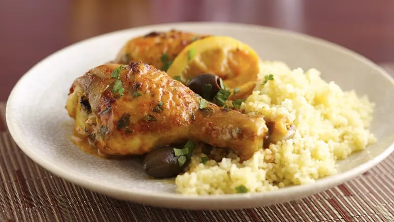 Moroccan Chicken with Olives