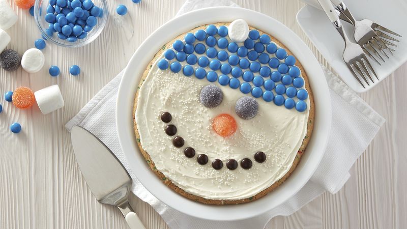 Snowman Sugar Cookie Pie