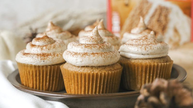 Spice Cupcakes with Brown Butter Cream Cheese Frosting Recipe - BettyCrocker.com