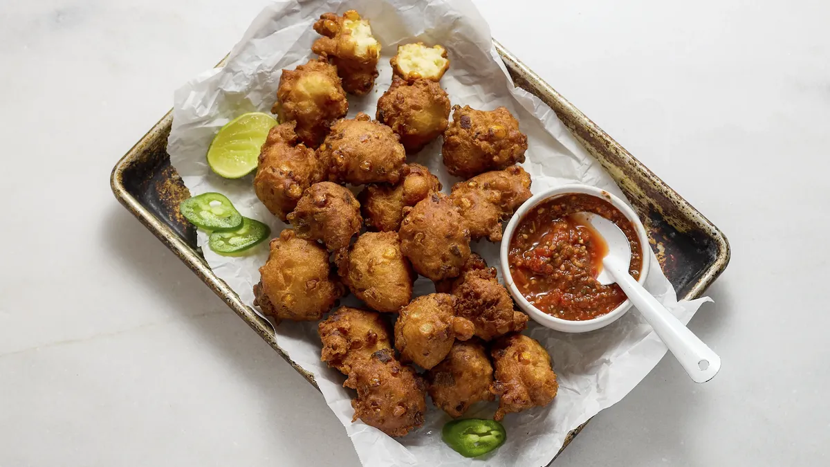 Spicy Corn Fritters