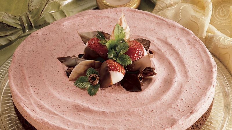 Strawberry Brownie Mousse Torte