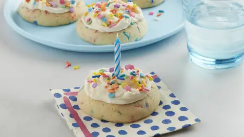 Lemon Birthday Cake Cookies