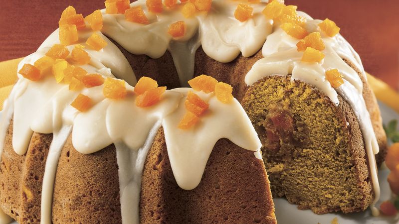 Apricot-Filled Pumpkin Cake with Browned Butter Frosting