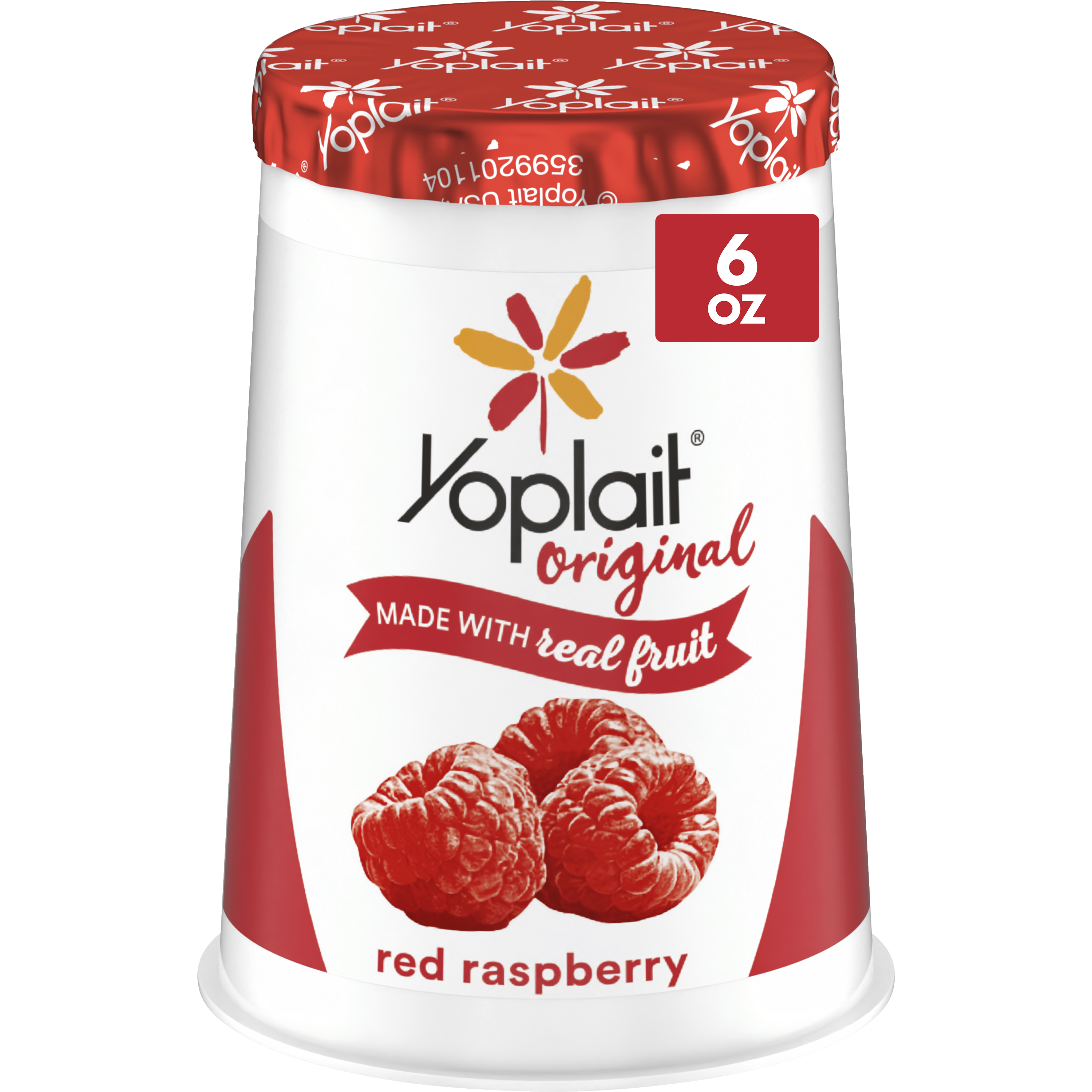Yoplait Original Single Serve Red Raspberry Yogurt | Real Fruit