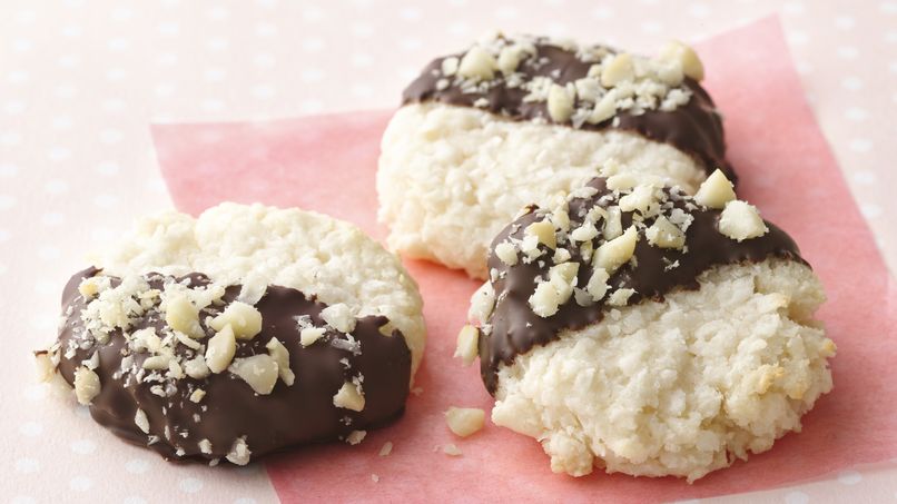 Black-and-White Coconut Macaroons