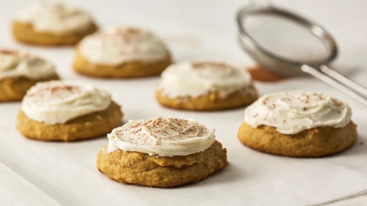 Pumpkin Cookies with Browned Butter Frosting