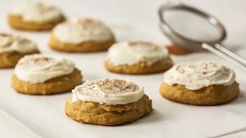 Pumpkin Cookies with Browned Butter Frosting