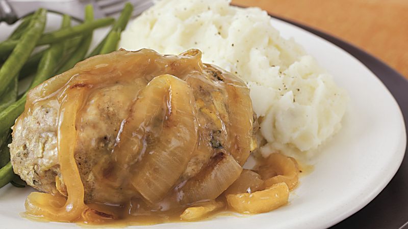 Sage Turkey Meatloaves with Gravy