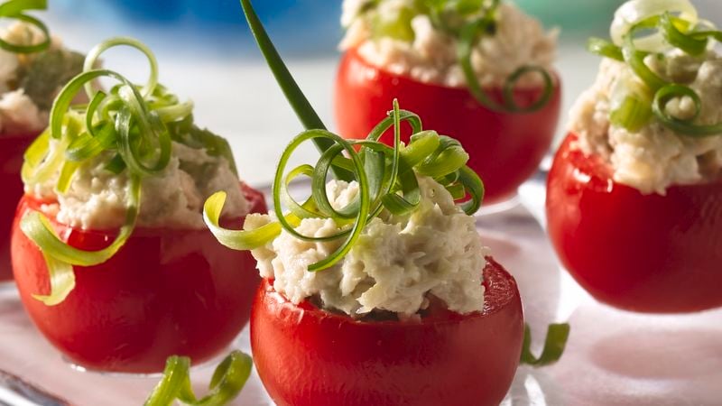 Chicken Salad-Stuffed Tomato Appetizers