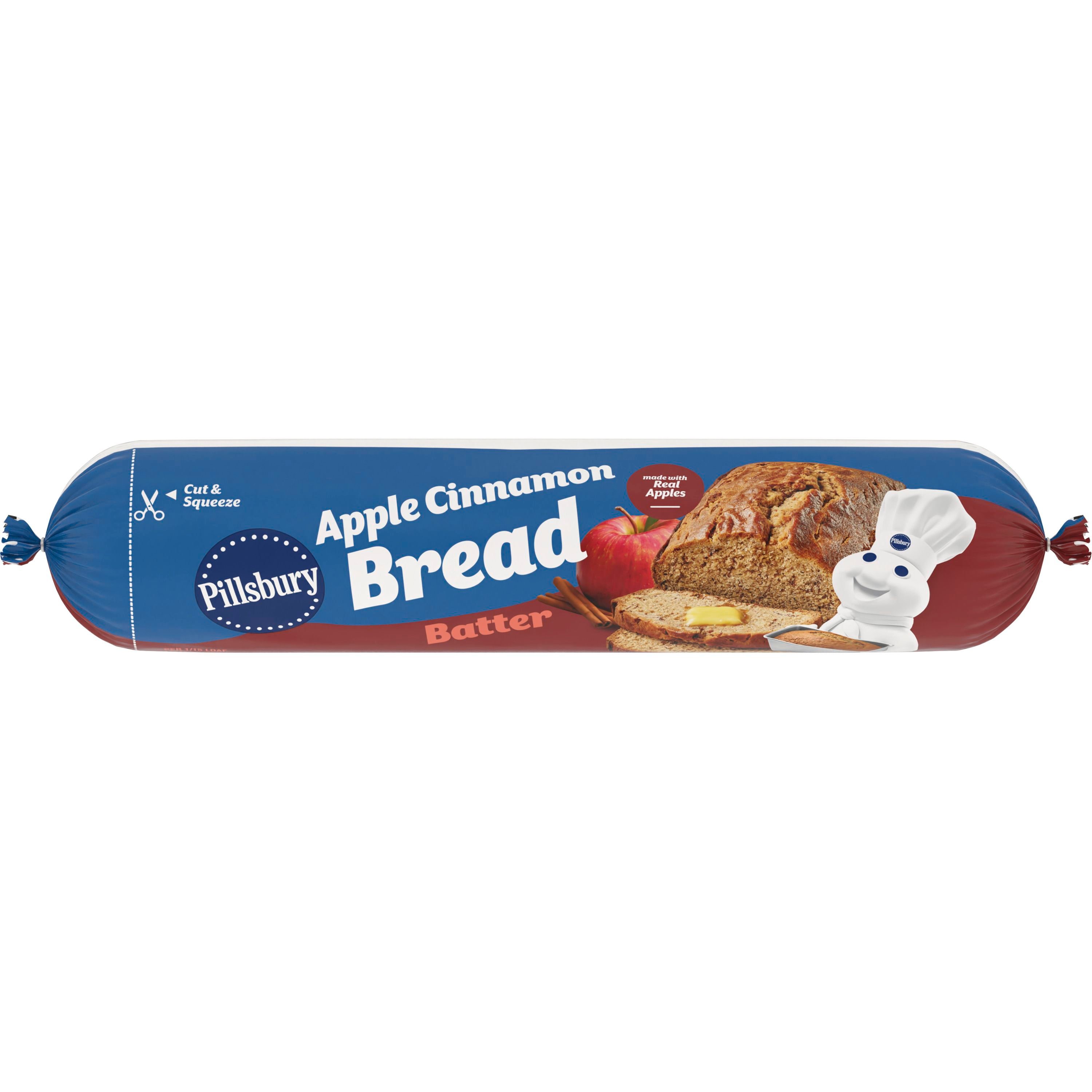 Pillsbury Apple Cinnamon Bread Batter, Cut & Squeeze Package, 30 oz. - Front