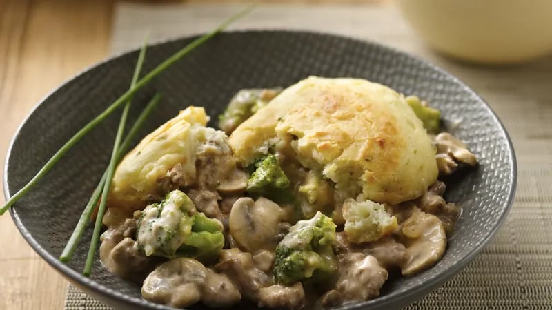 Beef and Potato Dumpling Casserole