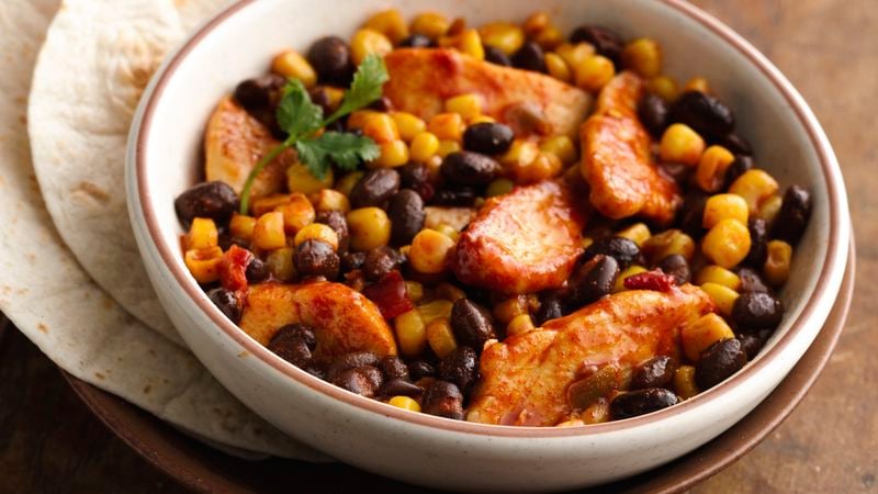 Easy Mexican Chicken and Beans Recipe 