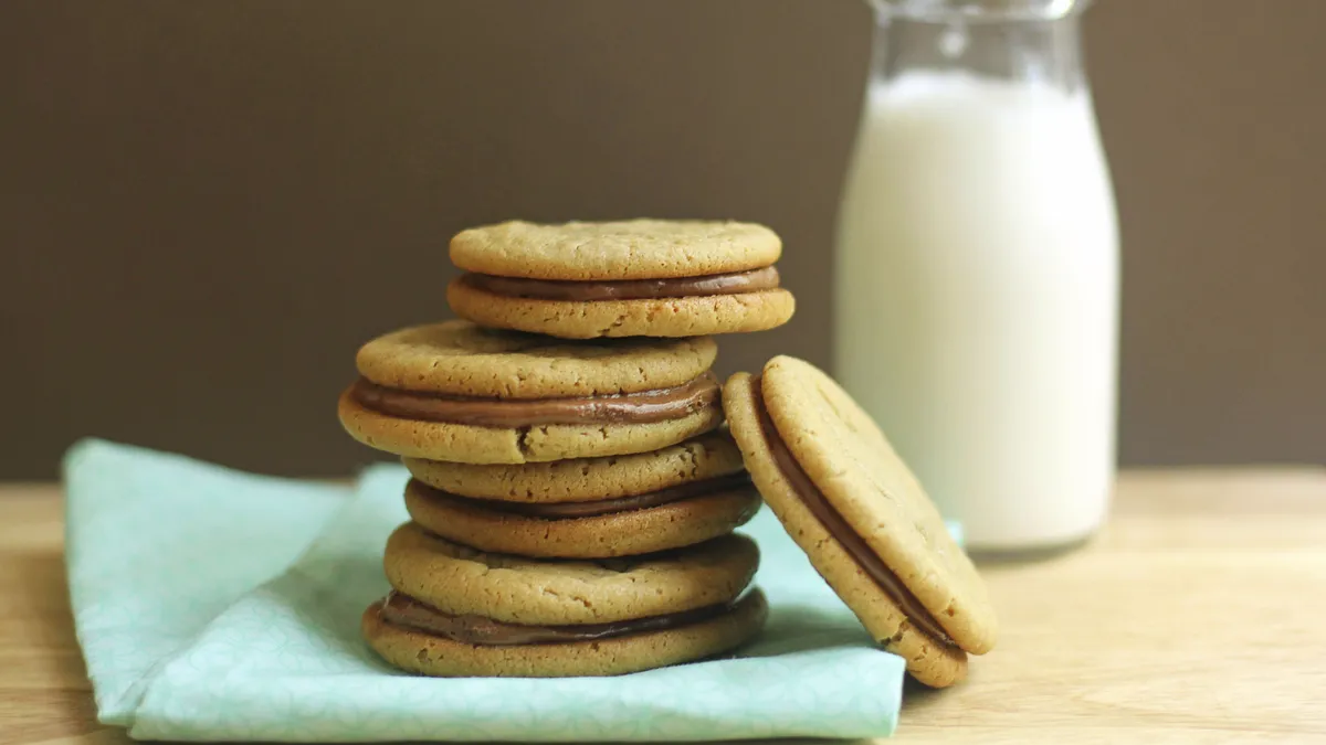 Peanut Butter Milk Chocolate Sandwich Cookies