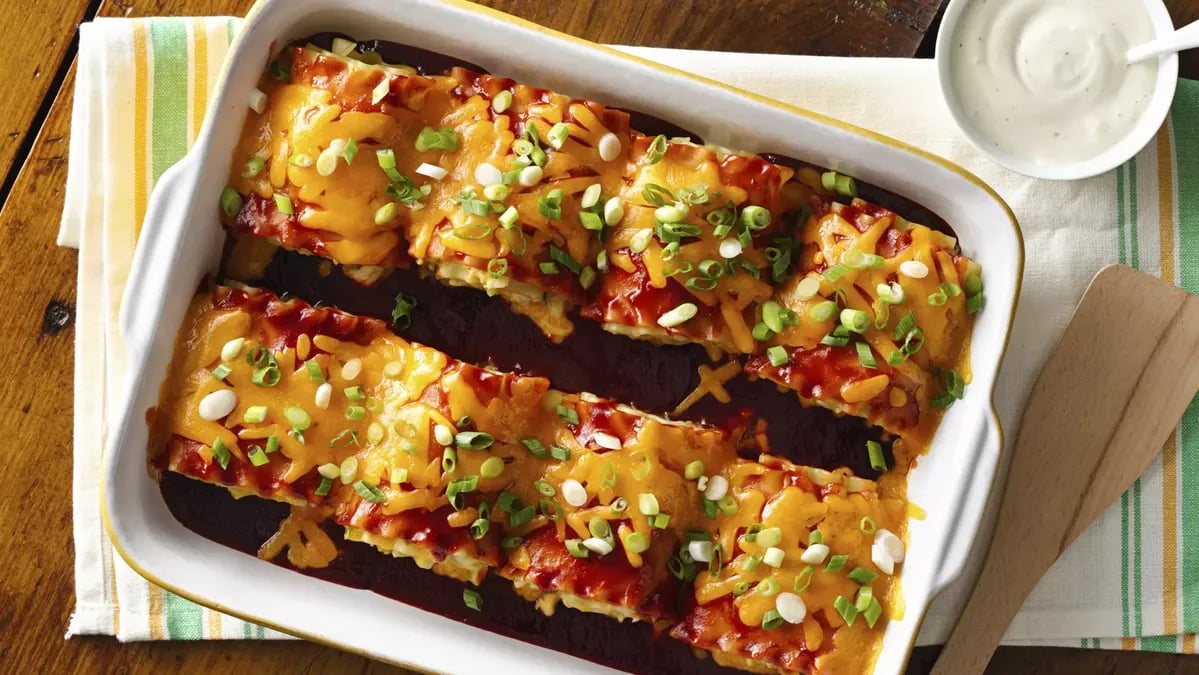 Make-Ahead Cheesy Barbecue Chicken Lasagna Rolls