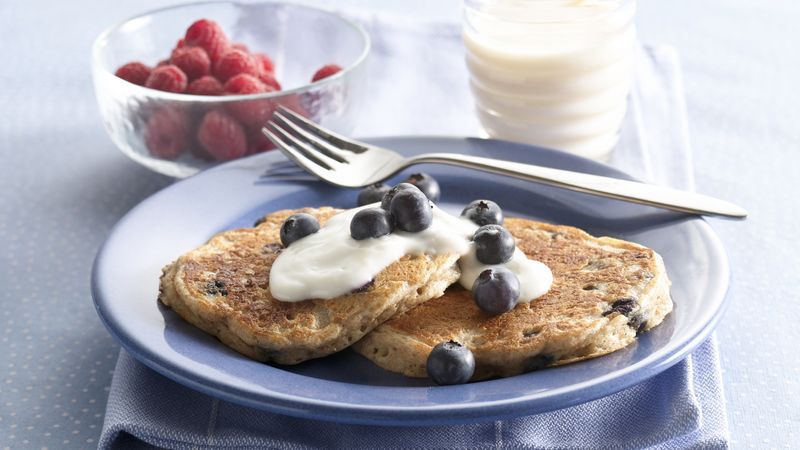 Blueberry Oat Pancakes