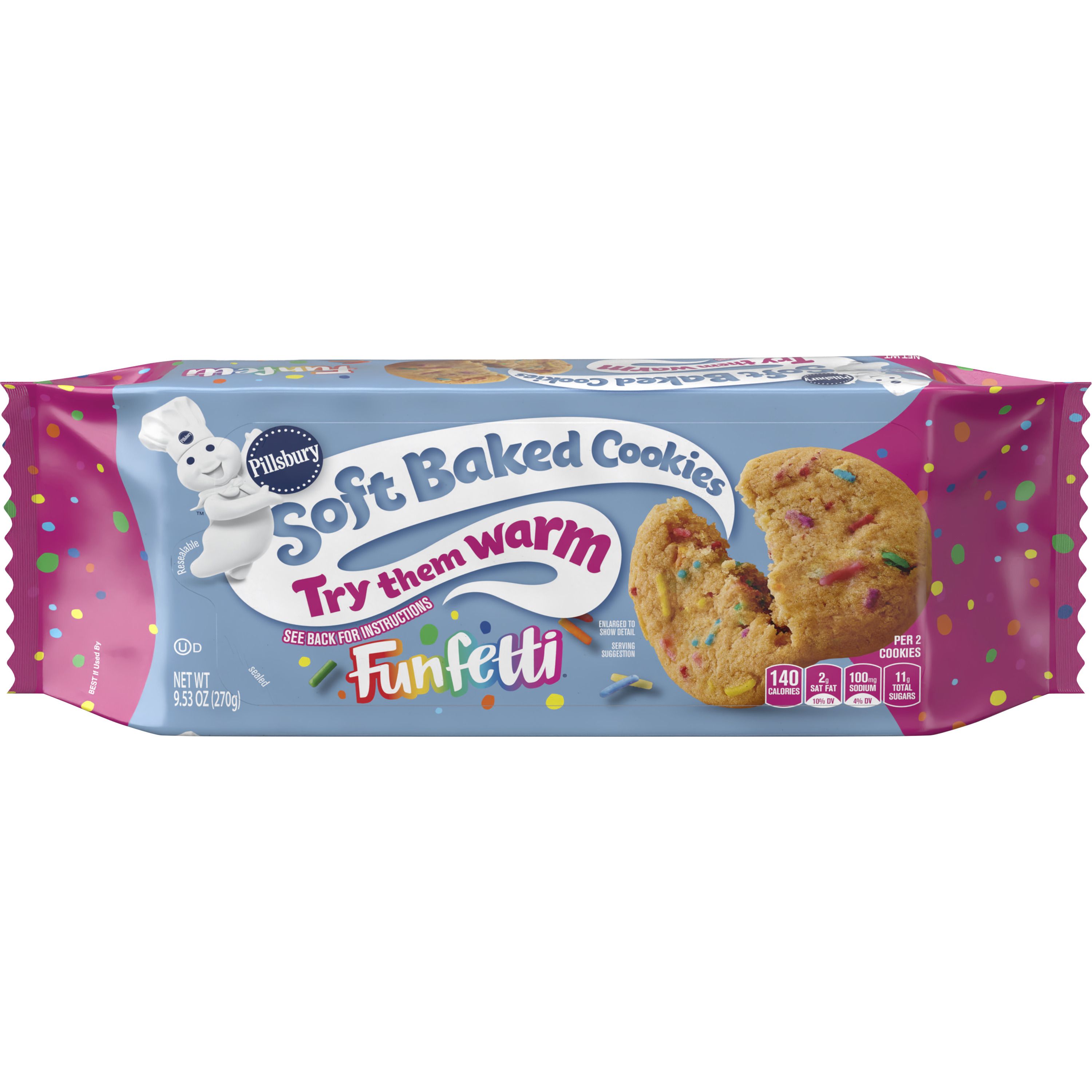 Pillsbury™ Soft Baked Confetti Cookies 18 Count - Front