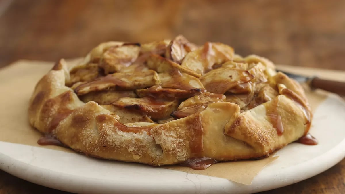 Caramel-Apple-Ginger Crostata