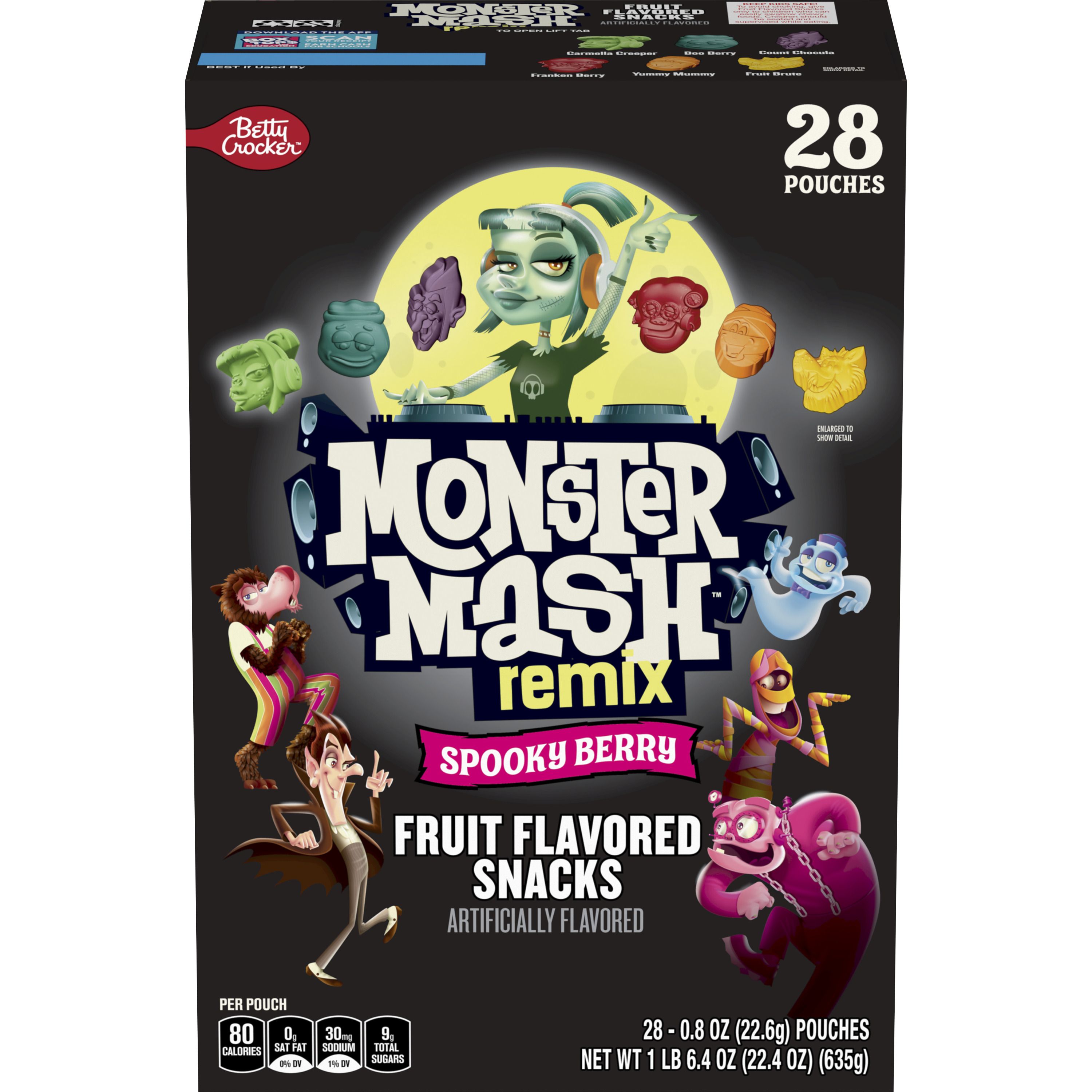 Betty Crocker™ Fruit Flavored Snacks Monster Mash Spooky Berry ...