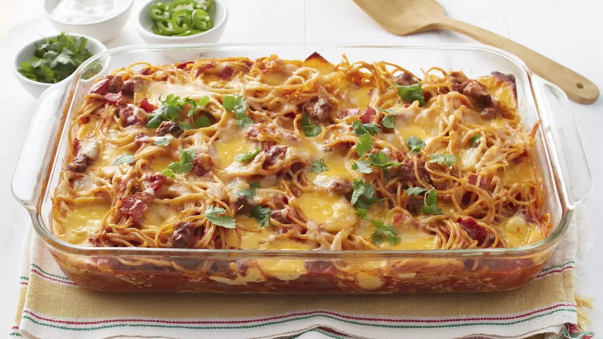 Taco Spaghetti Bake