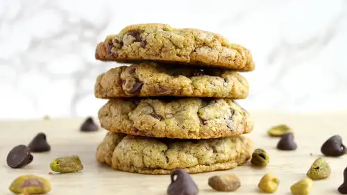 Chocolate Chunk Pistachio Cookies