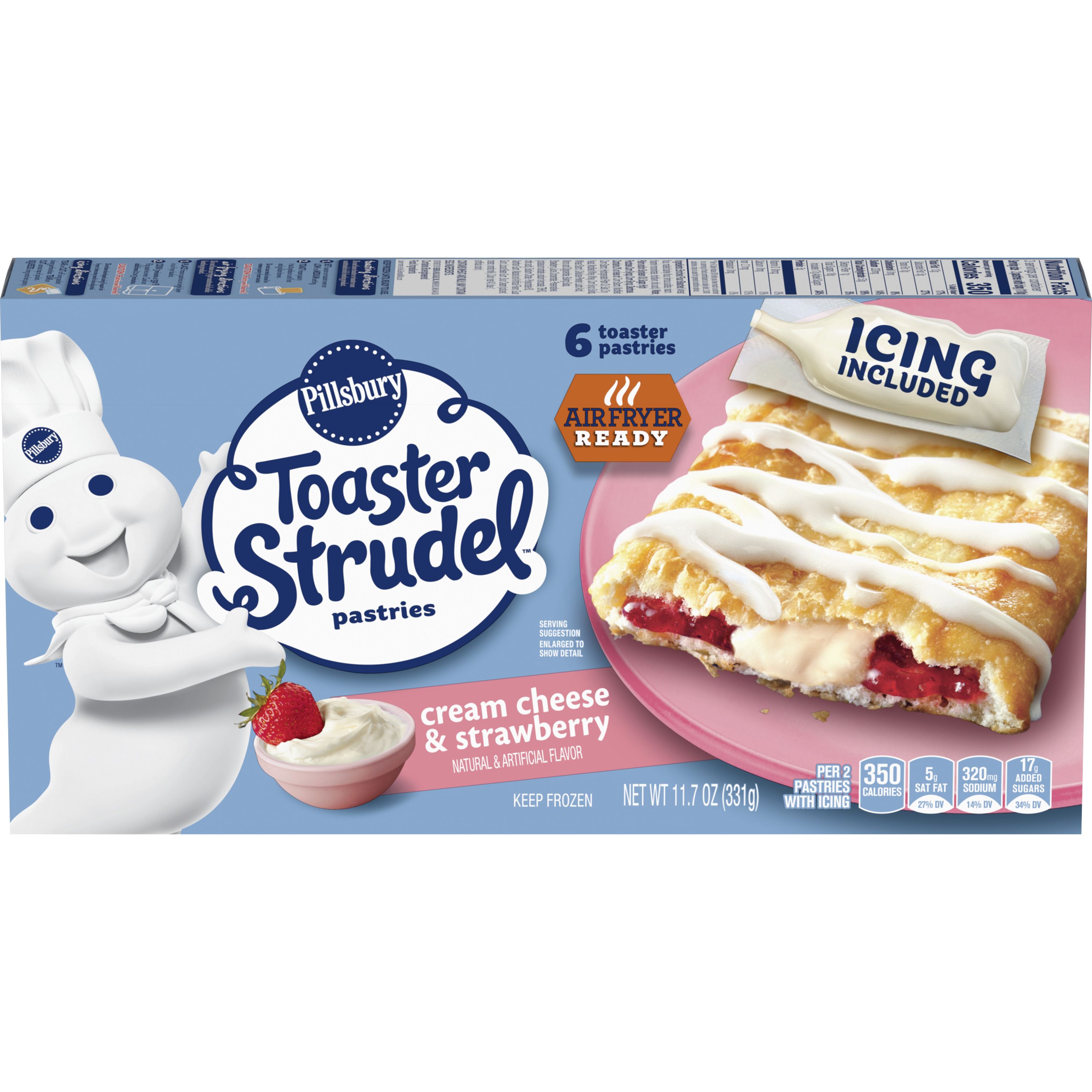 Pillsbury™ Cream Cheese & Strawberry Toaster Strudel™ - Front