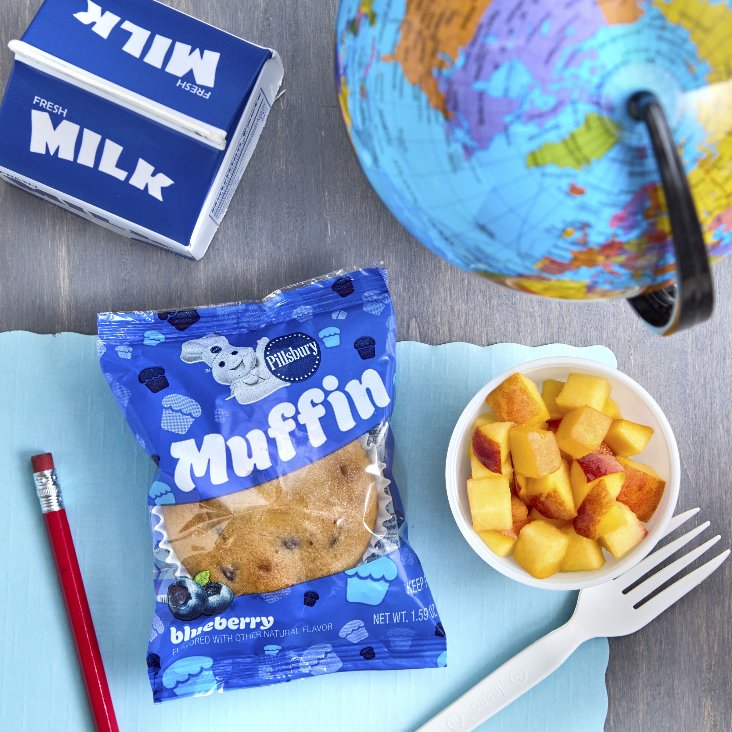  Styled Pillsbury Frozen Meals Baked Muffin Single Serve Pouch Blueberry 80/1.59 OZ