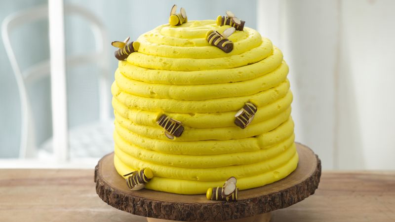 Honey-Lemon Beehive Cake 