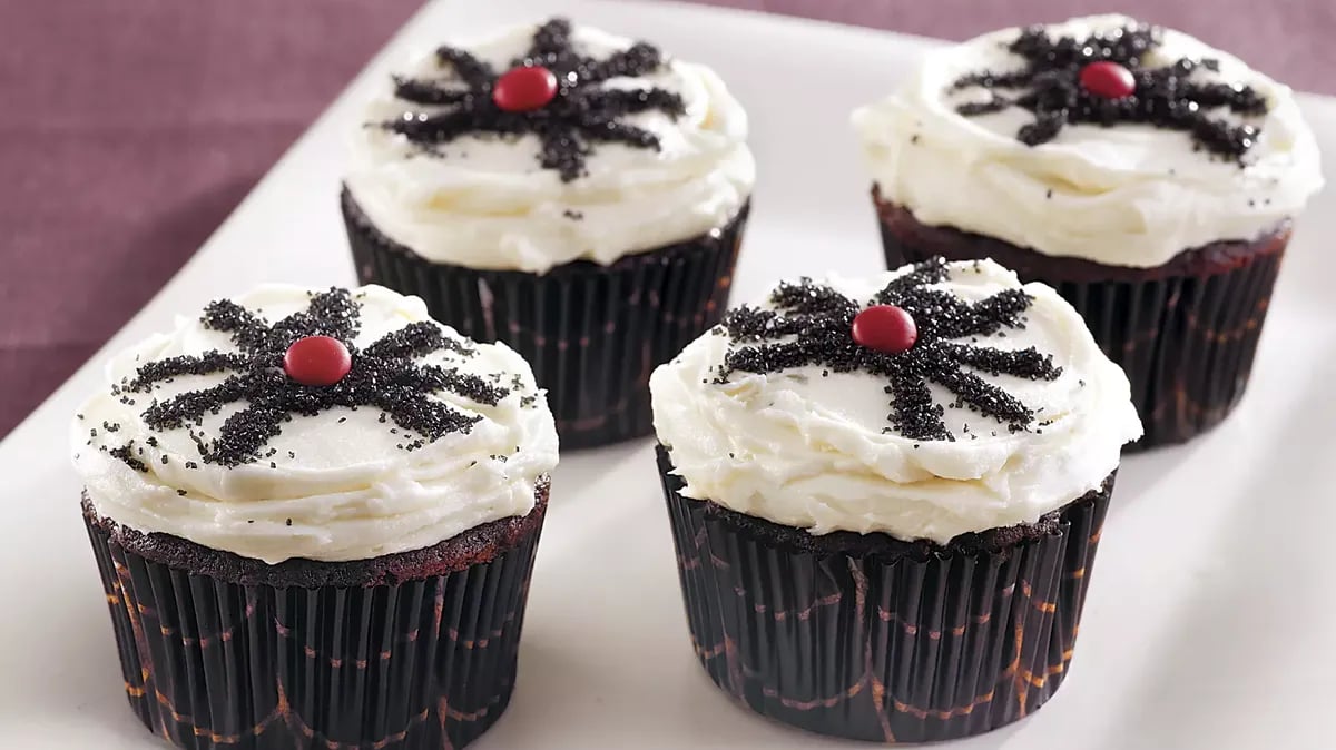 Halloween Spider Cupcakes