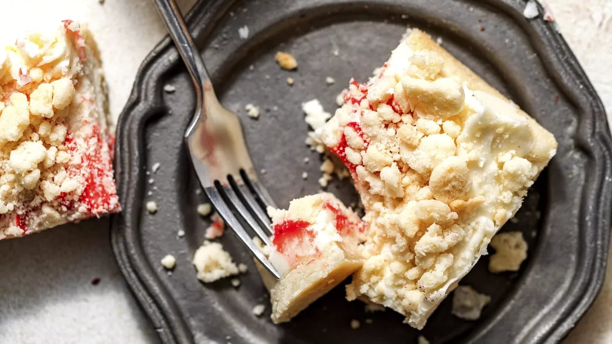 Blood Orange Cheesecake Bars