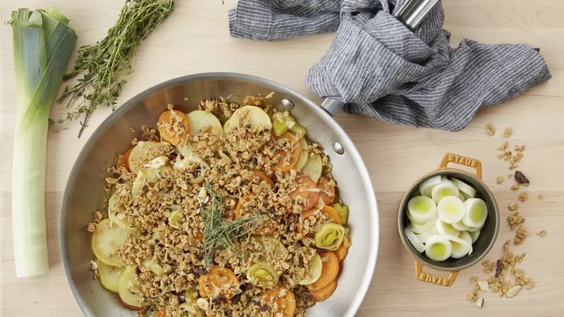 Savory Sweet Potato Crumble