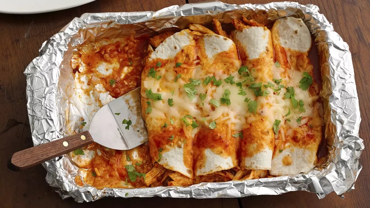 Freezer Chicken and Adobo Enchiladas 