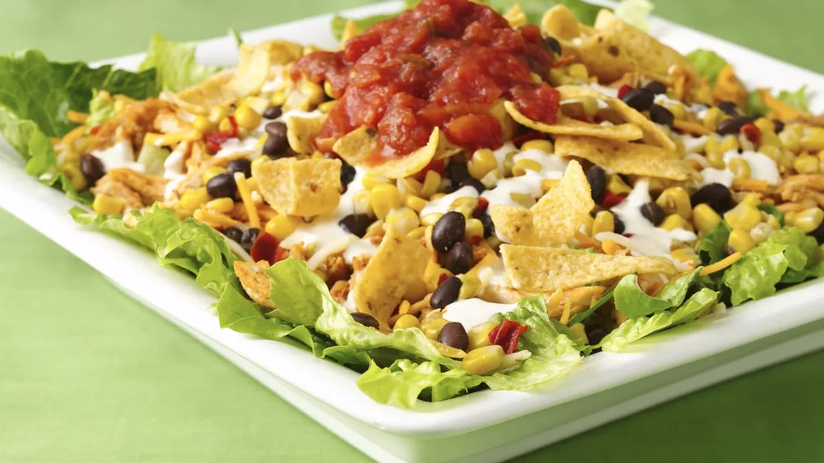 Southwestern Chicken Layered Salad