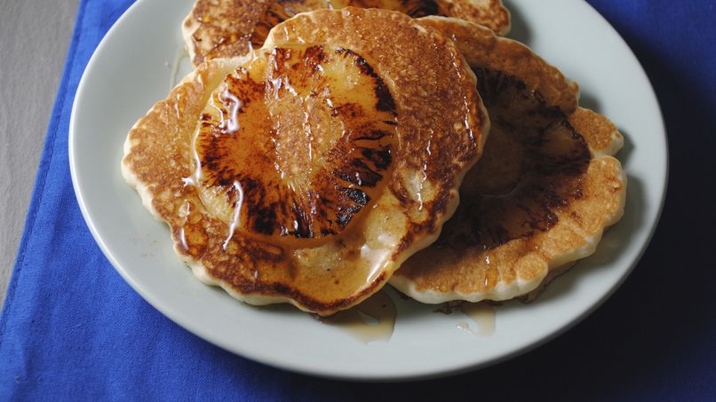Roasted Pineapple Pancakes