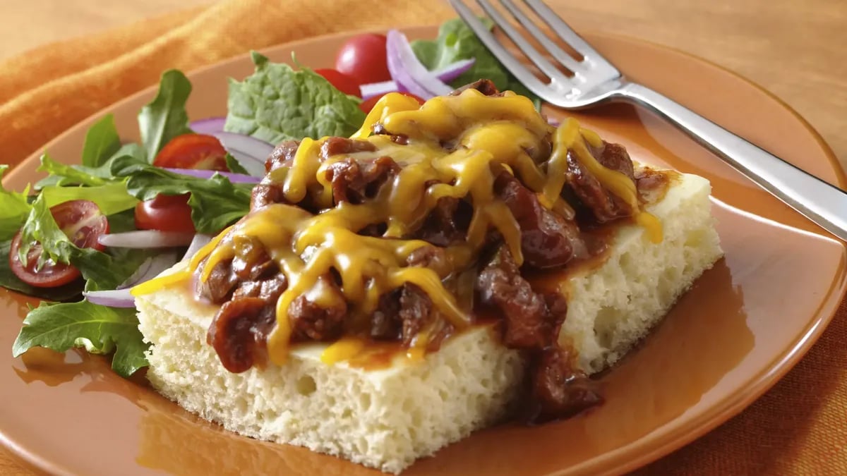 Barbecue Beef Cheese Melts